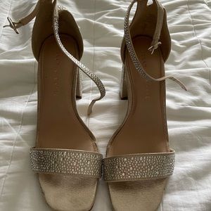Gold sparkle Kelly & Katie Heels